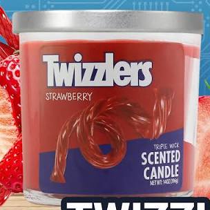 Dreifach widerspenstige Kerze 14oz -Twizzlers Erdbeere