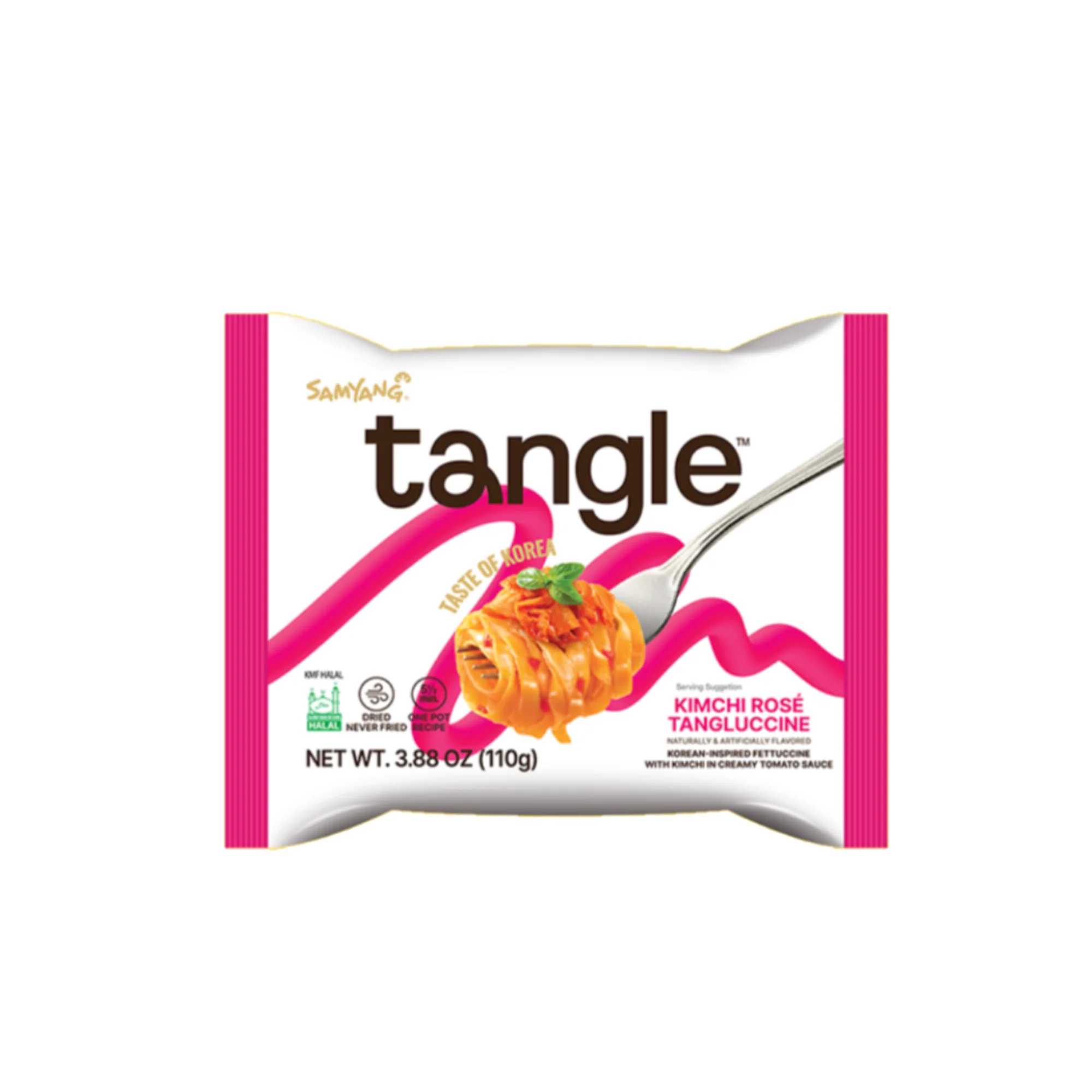 Tangle Kimchi Rose Single Ramen Noodle - Korea