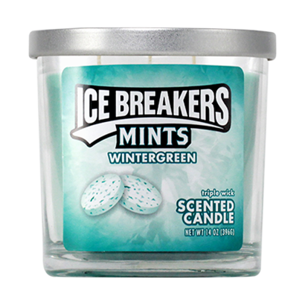 Ice Breakers Mints Wintergrün Kerze mit 3 Dochten