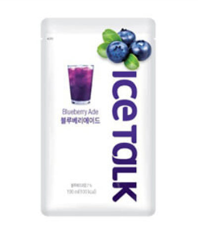 Ice Talk Korean Pouch Drink Blueberry -Korea