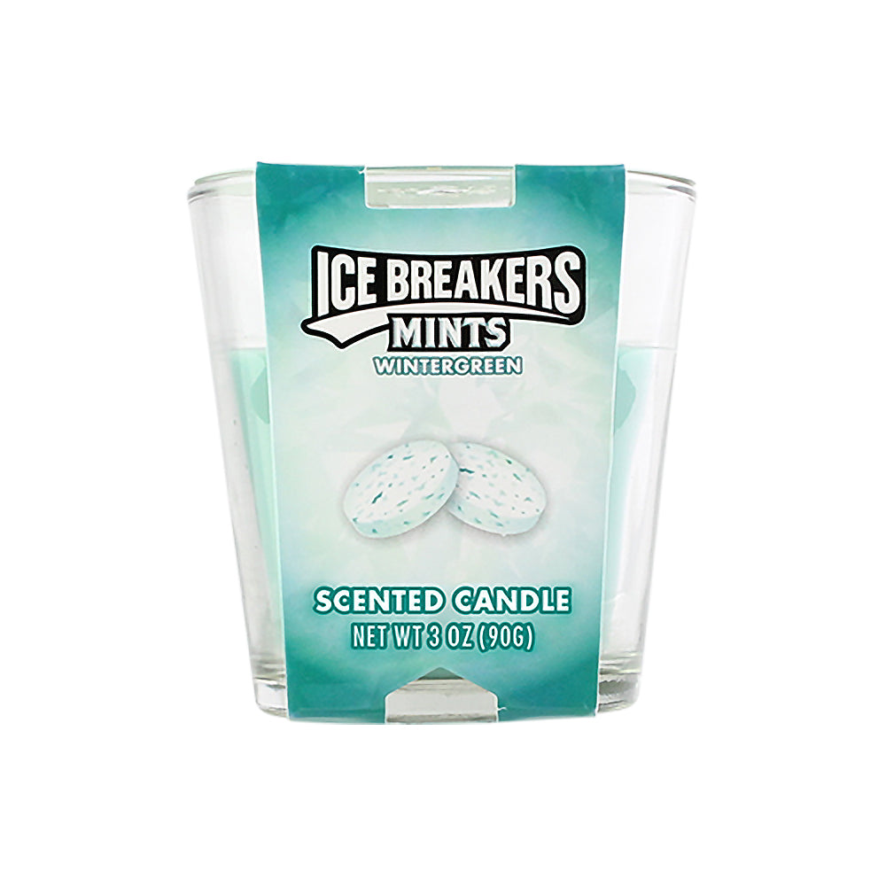 Single Wick Scented Candle 3oz -Icebreakers Mints Wintergreen