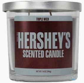 Triple Wick Scented Candle 14oz Hersheys Chocolate