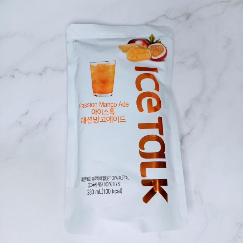 Ice Talk Korean Pouch Drink Passion Mango -Korea