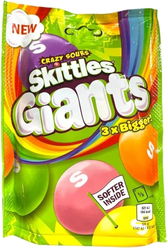 Skittles Giants Crazy  Sour -United kingdom