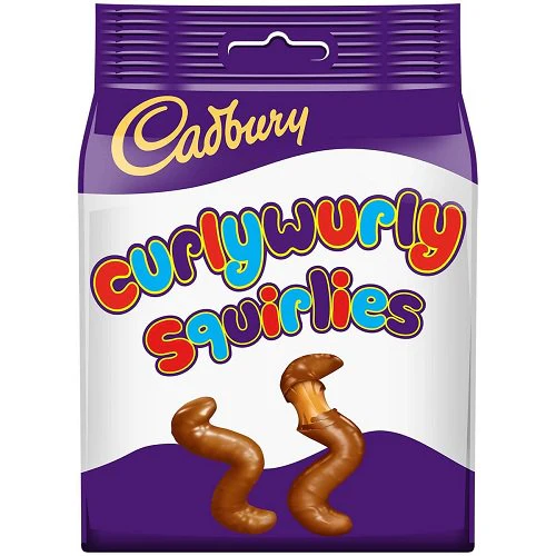 Cadbury Curly Wurly Squirlies Schokoladentüte