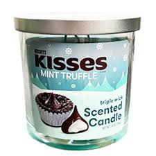 Triple Wick Scented Candle 14oz Hersheys Kisses Mint Truffle