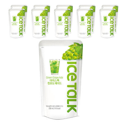 Ice Talk Green Grape Ade Drink- Korea