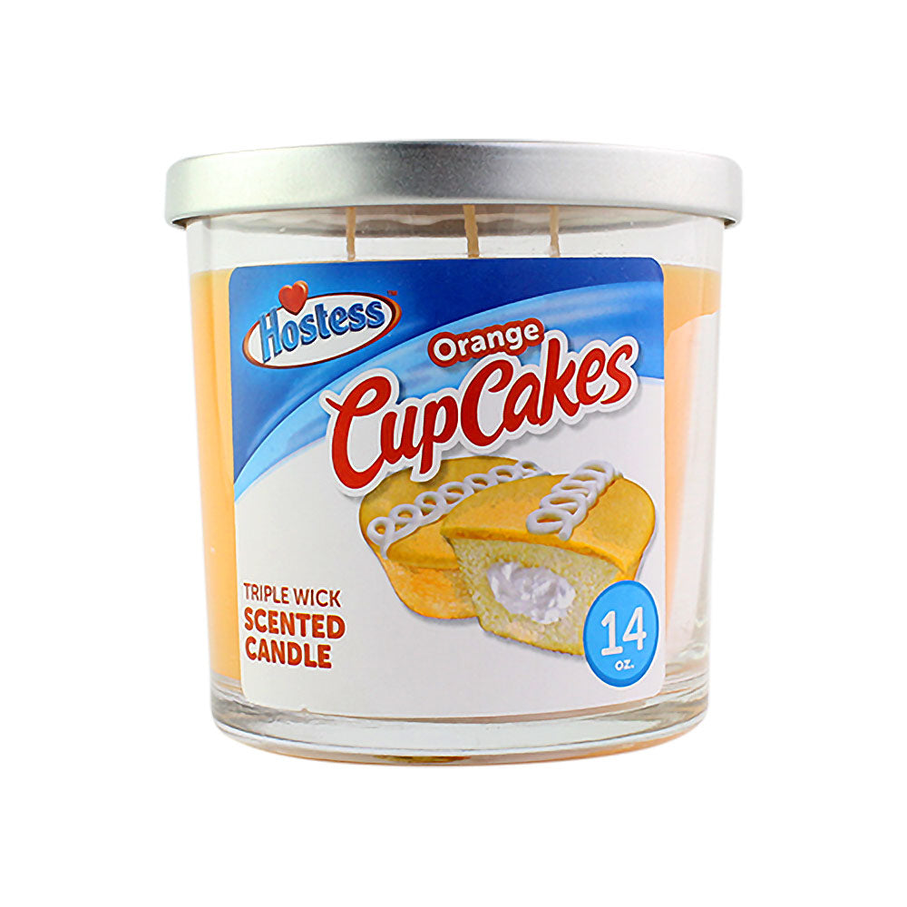 Triple Wicked Scented Candle 14oz-Hostess Orange Cup Cakes