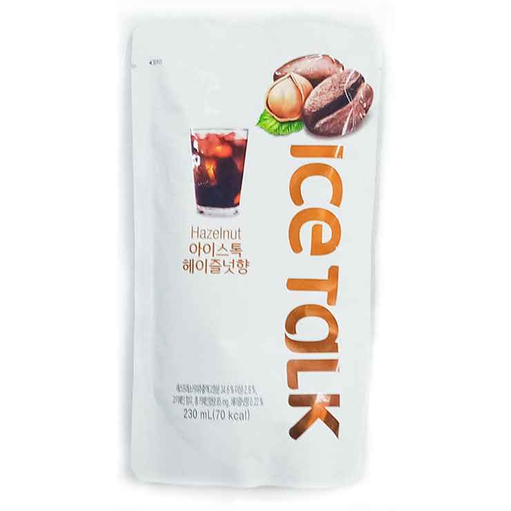 Ice Talk Korean Pouch Drink Hazelnut- Korea