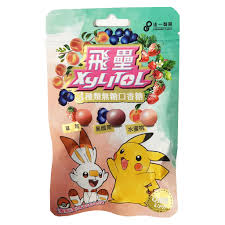 Xylitol Pokemon Kaugummi mit Fruchtmischung ohne Zucker